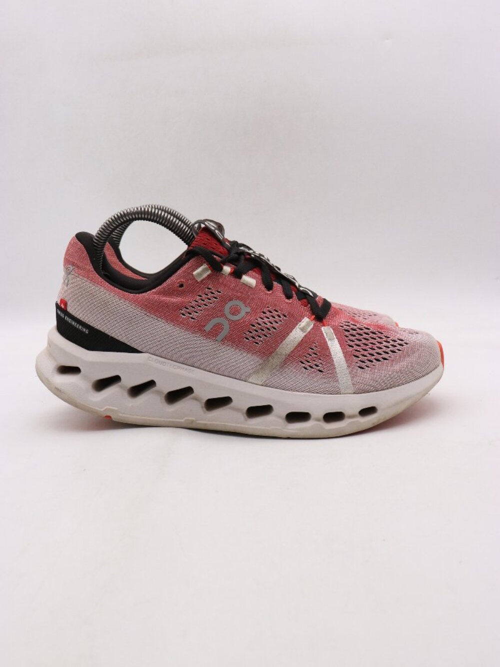 On Cloudsurfer Women's Size 9 Pink White Black Athletic Running Shoes Sneakers
